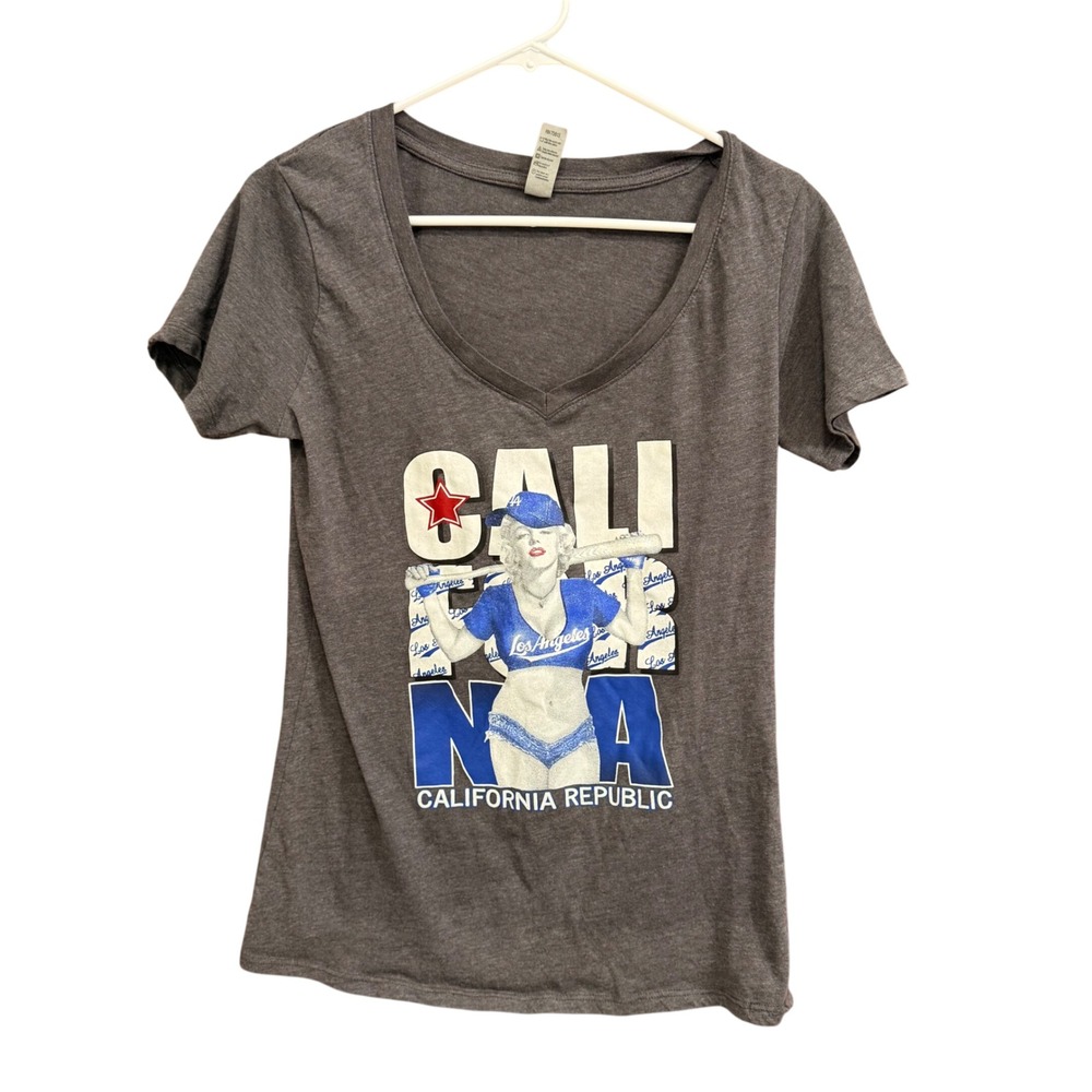 California Republic‎ Los Angeles Dodgers XL Graphic T Shirt Baseball LA